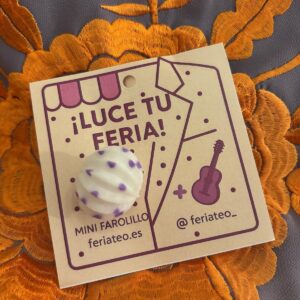 Pin Farolillo Blanco-Morado