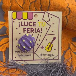 Pin Farolillo Amarillo-Morado
