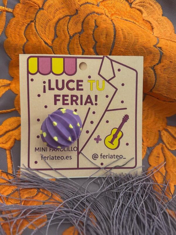 Pin Farolillo Amarillo-Morado