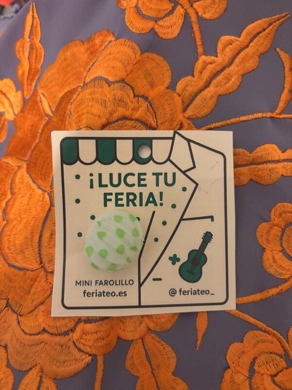 Pin Farolillo Blanco-Verde